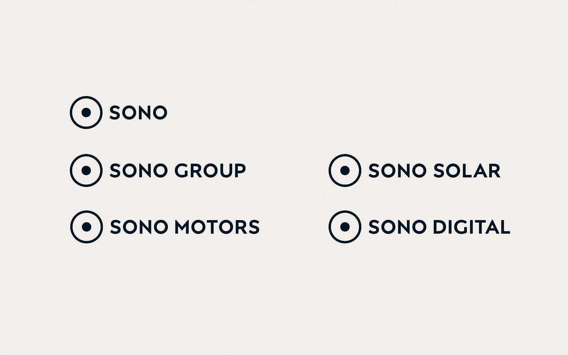 The new Sono Motors logo system.